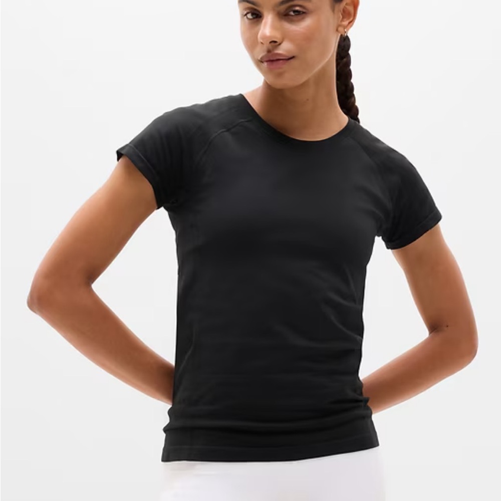 Athleta Black Short Sleeve Tee